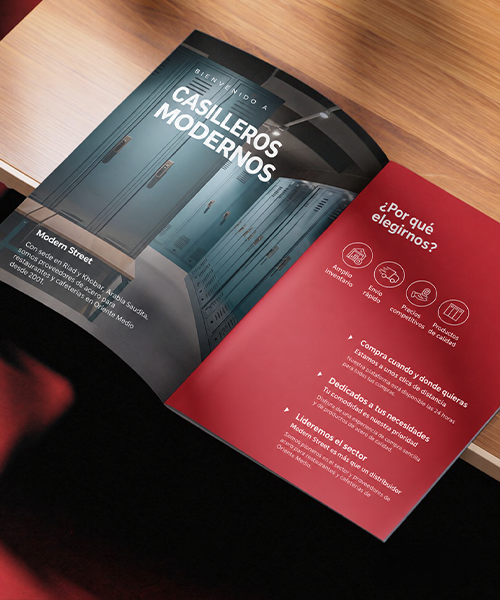 Diseño editorial de catálogo y brochure